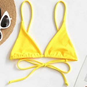 Yellow bikini top